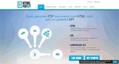 Desktop Screenshot of htmlpdfapi.com